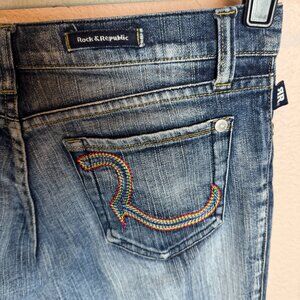 Rock and Republic Rainbow Pocket Jeans Sz 26